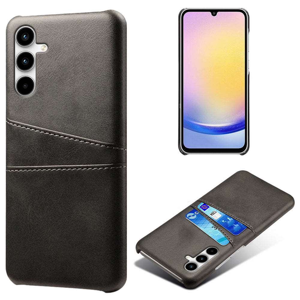 For Samsung Galaxy A25 5G (Global) (161.0 x 76.5 x 8.3mm) Case Card Holder Leather+PC Phone Cover For Samsung Galaxy A25 5G (Global) (161.0 x 76.5 x 8.3mm) Case Card Holder Leather+PC Phone Cover
